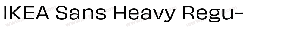IKEA Sans Heavy Regu字体转换